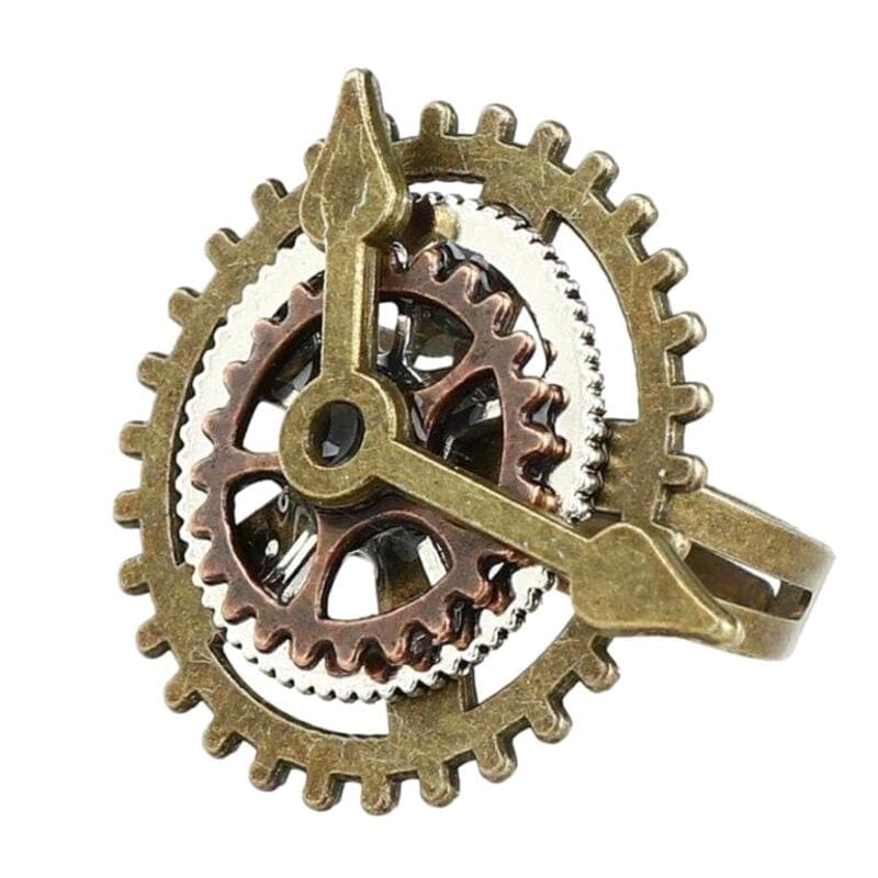 Bague Steampunk Horloge