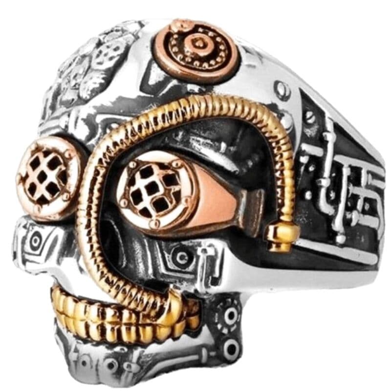 Bague Tête de Mort Steampunk