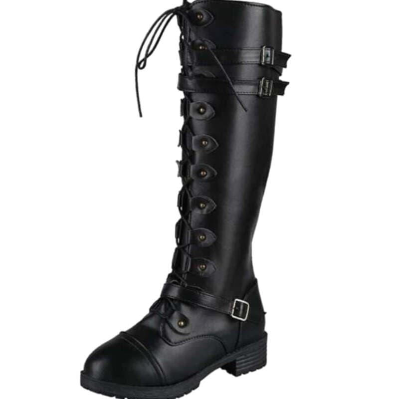 Bottes Steampunk Hautes Sans Talons