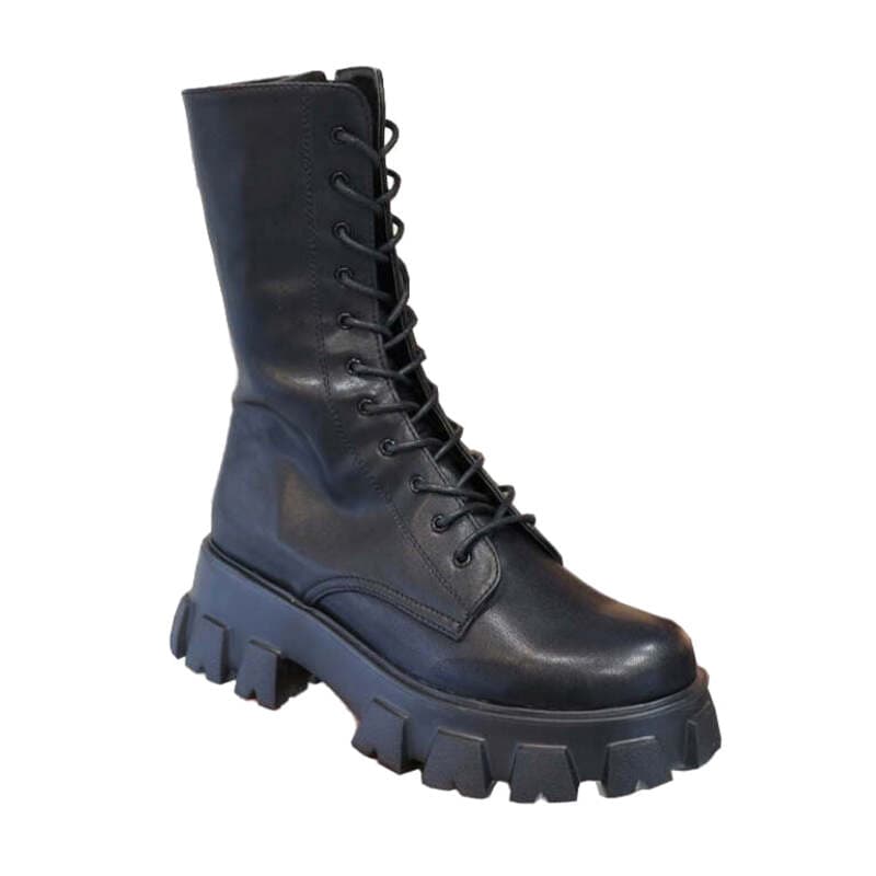 Bottes Plateforme à Semelle Crantée