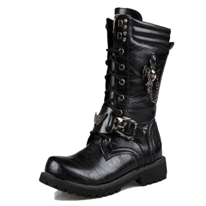 Bottes Steampunk Gothique Tête de Mort