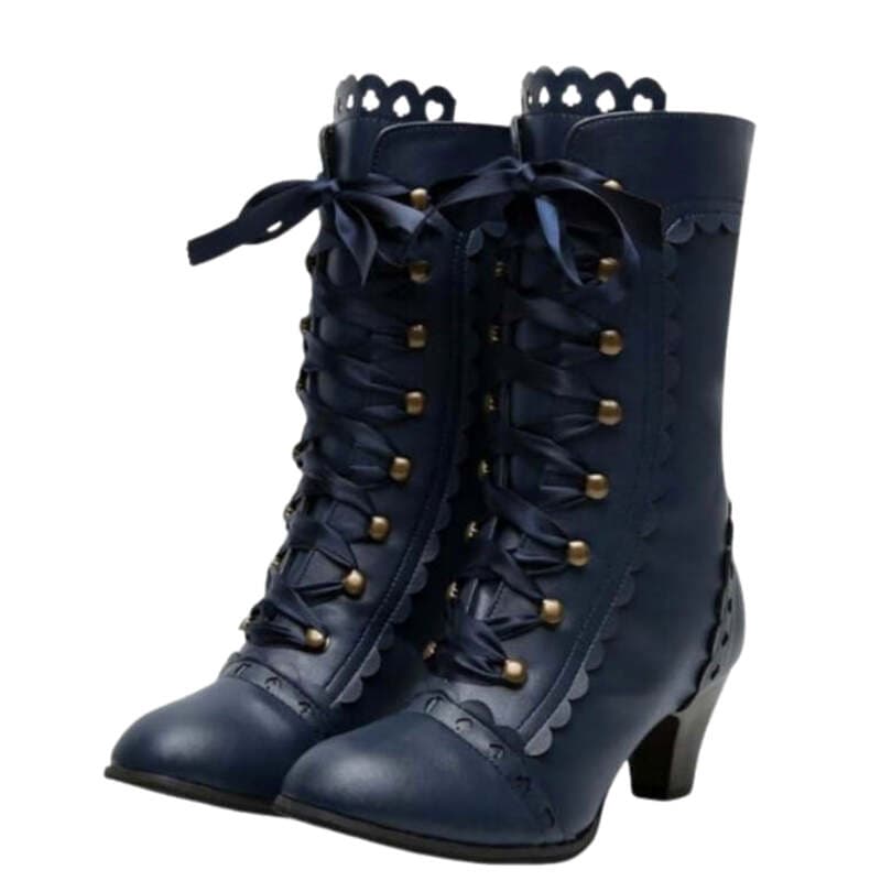 Bottines Steampunk Victoriennes à Lacets