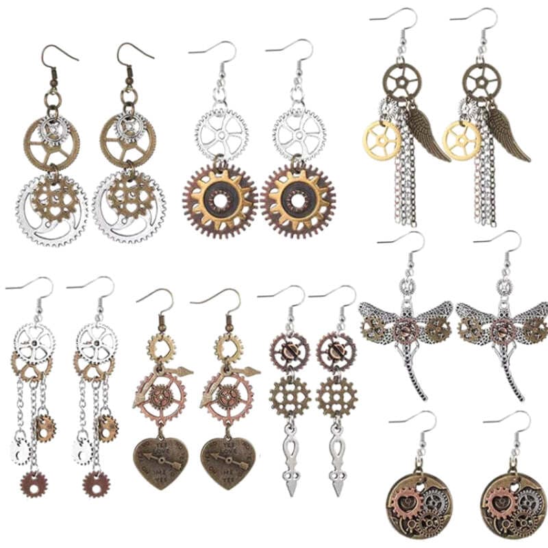 Boucles d'Oreilles Steampunk