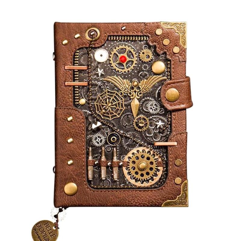 Carnet en PU Steampunk