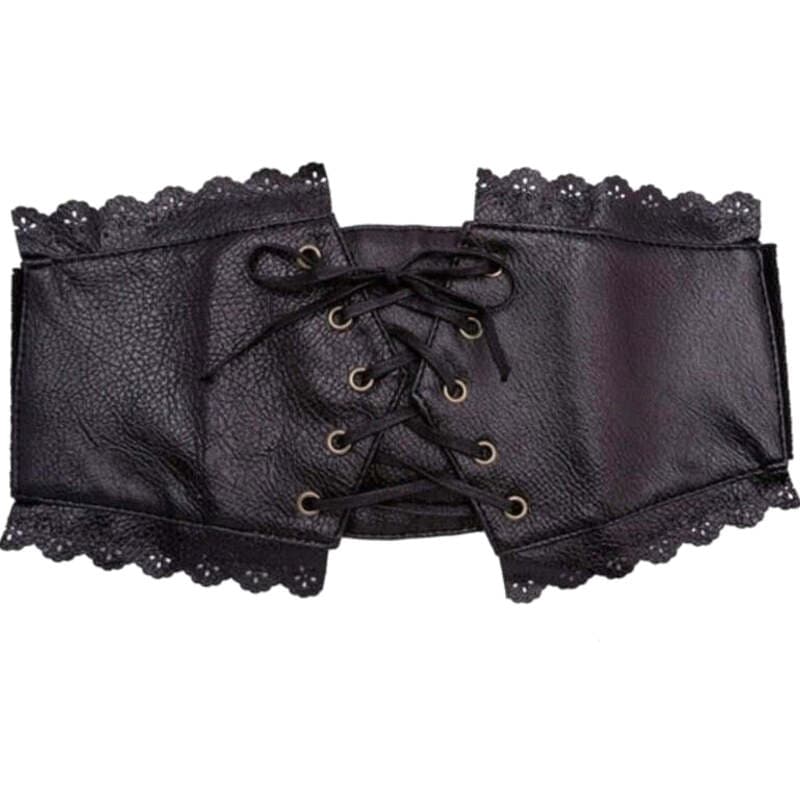 Ceinture Serre Taille Steampunk en Simili PU
