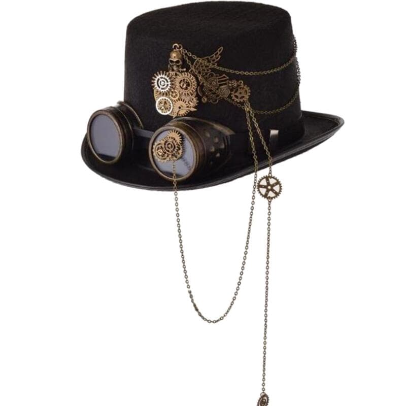 Chapeau Steampunk Avec Chaîne