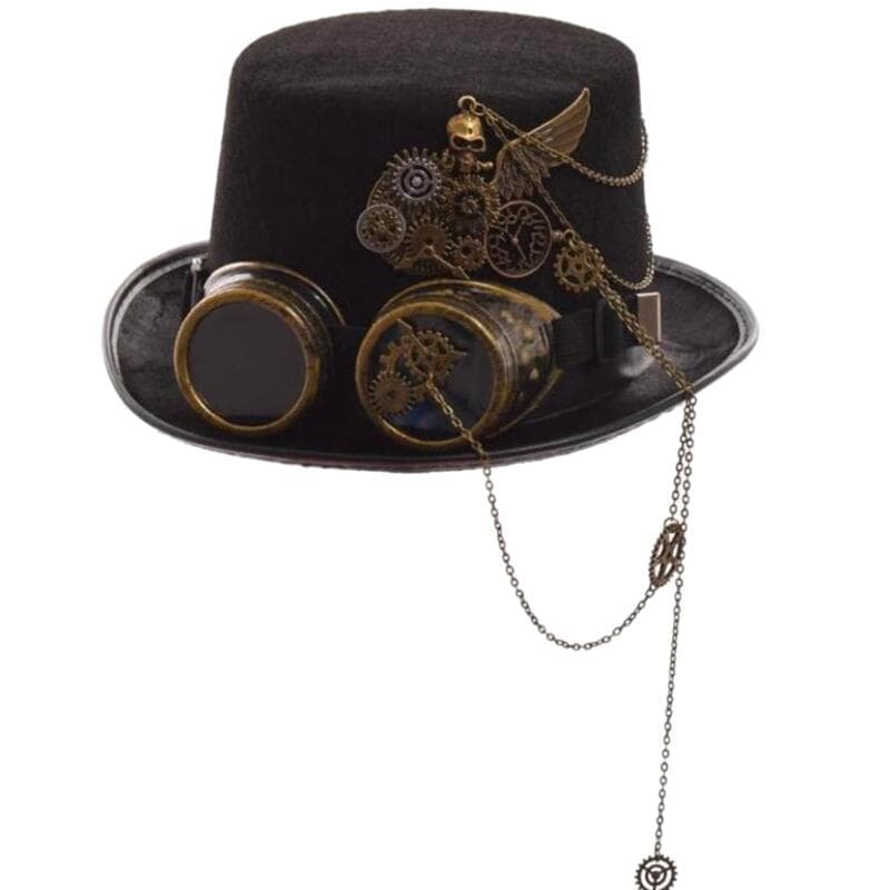 Chapeau Steampunk avec Lunettes