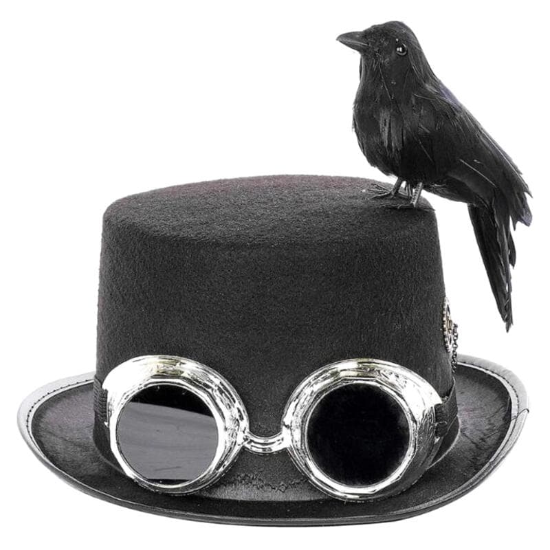 Chapeau Steampunk Avec Oiseau