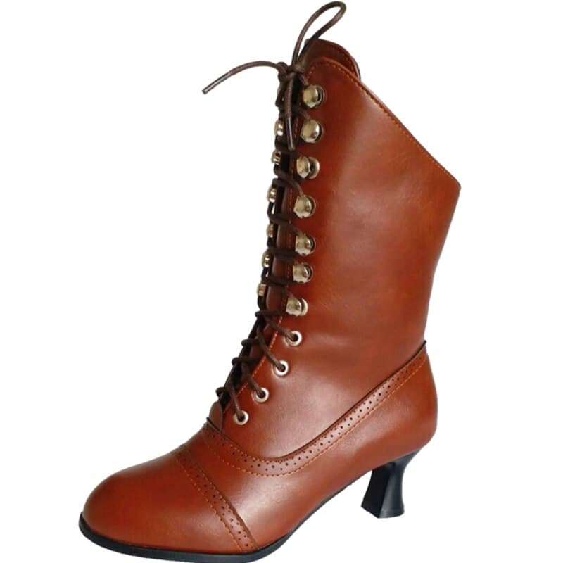 Chaussures Victoriennes Marron