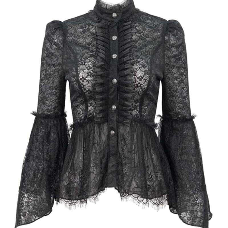 Chemise à Jabot Gothique Femme