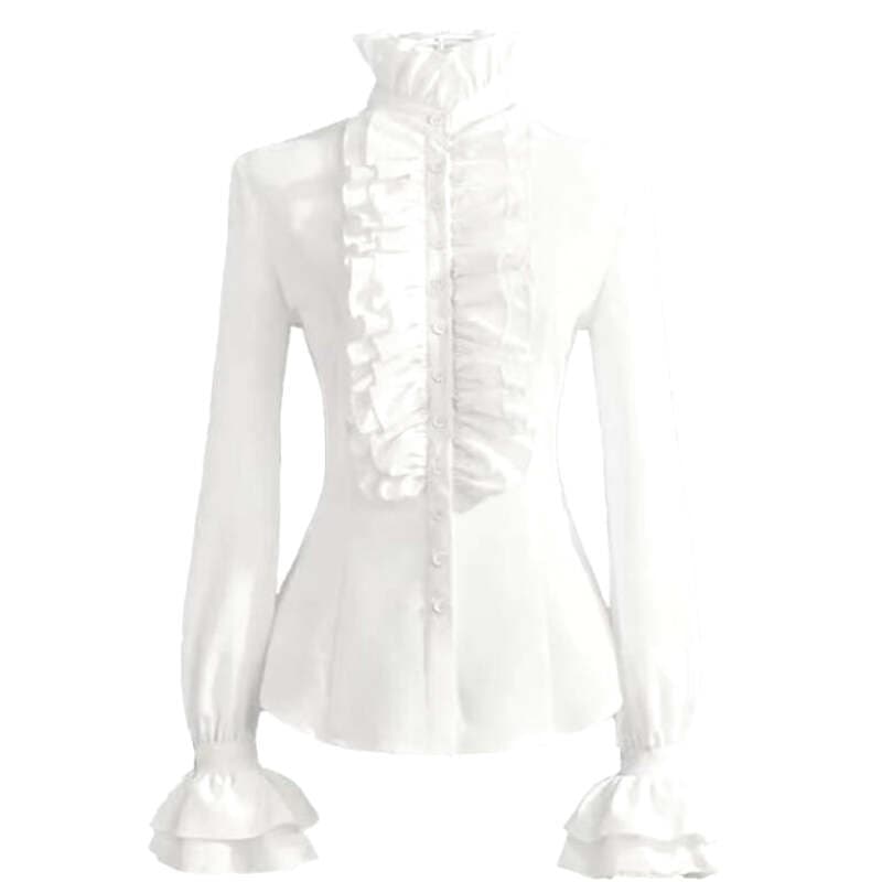 Chemise Blanche Steampunk Femme