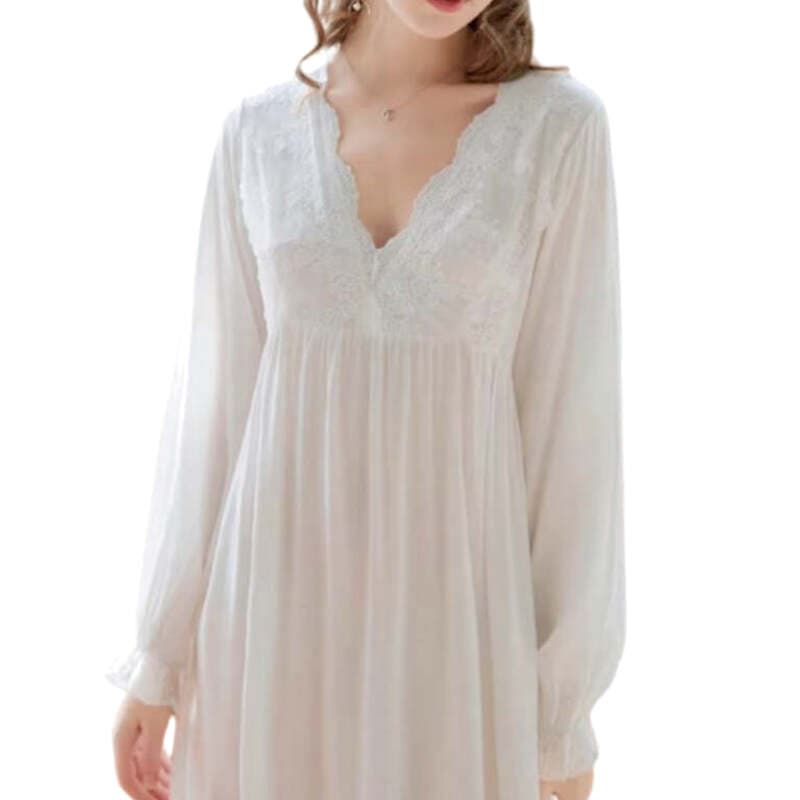 Chemise de Nuit Blanche Vintage