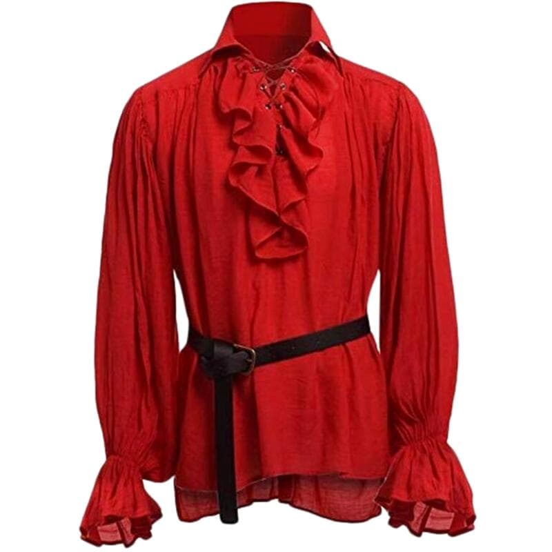 Chemise Rouge Steampunk Homme