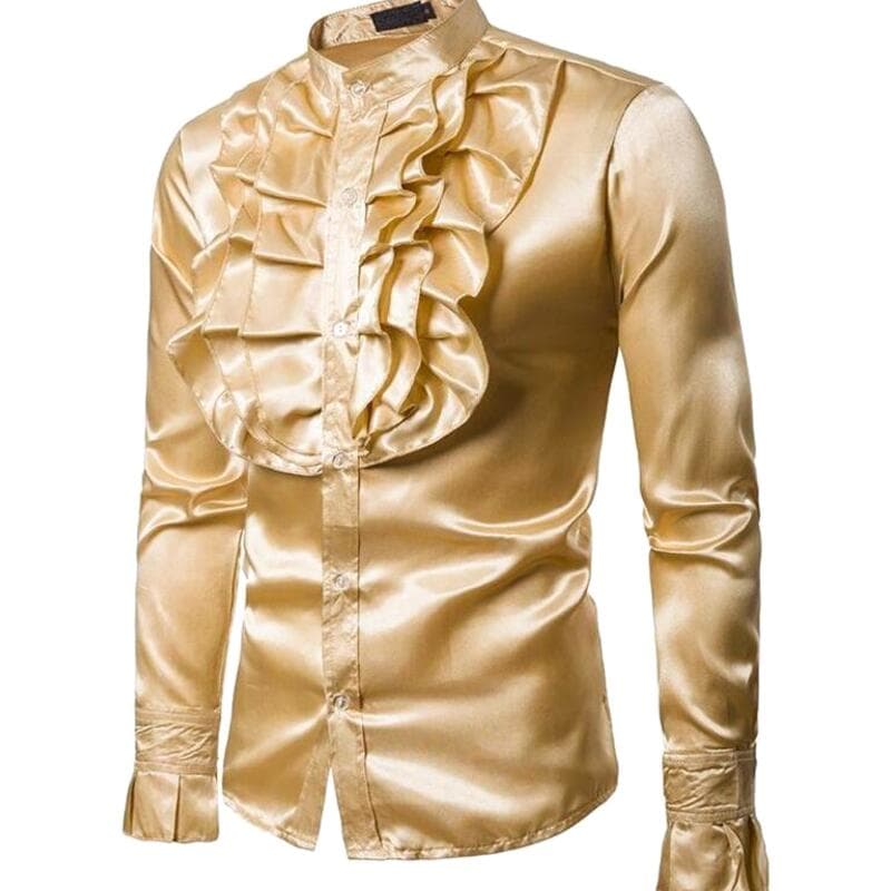 Chemise Steampunk en Satin Gold