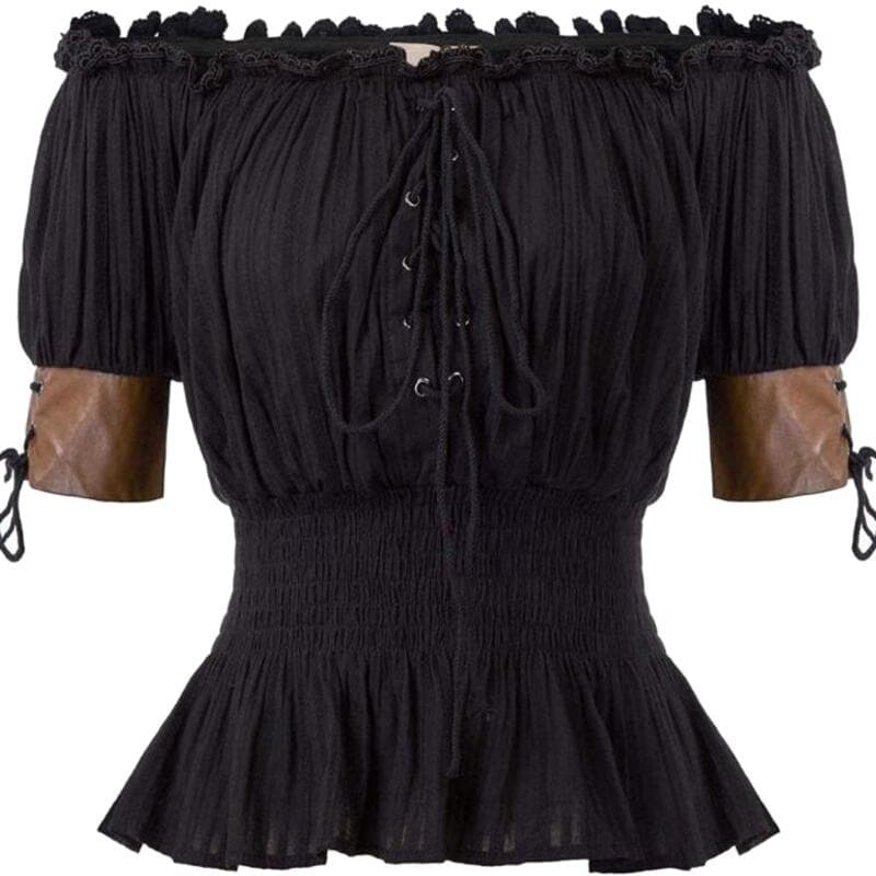 Chemise Steampunk Epaules Dénudées