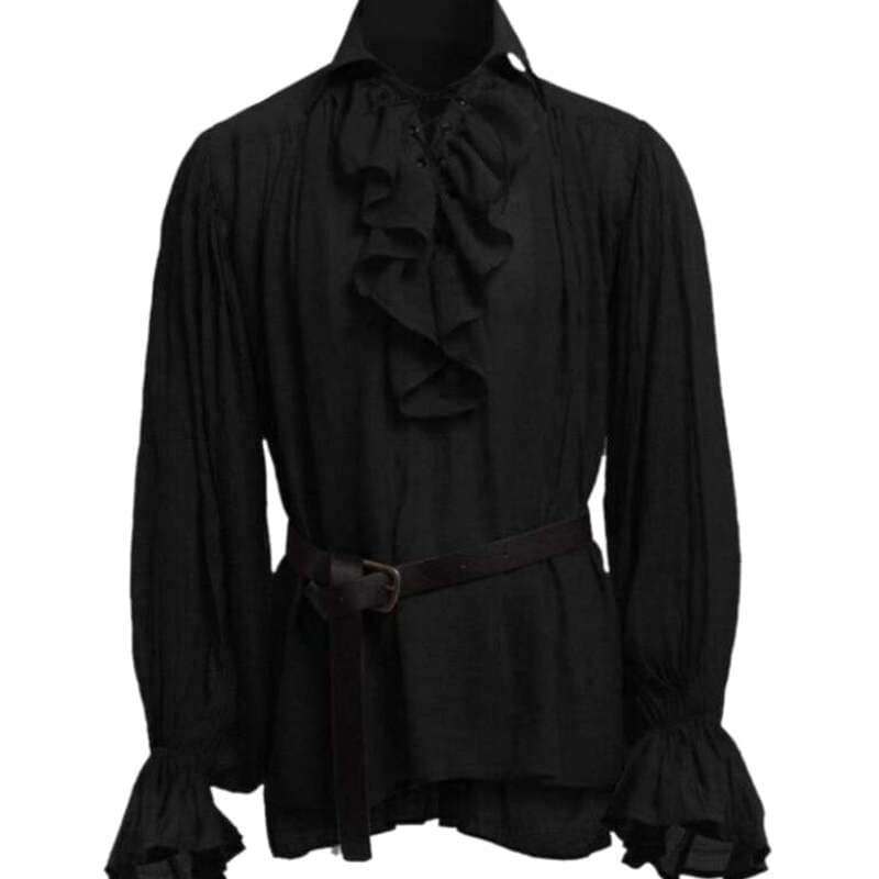 Chemise Steampunk Homme Noire