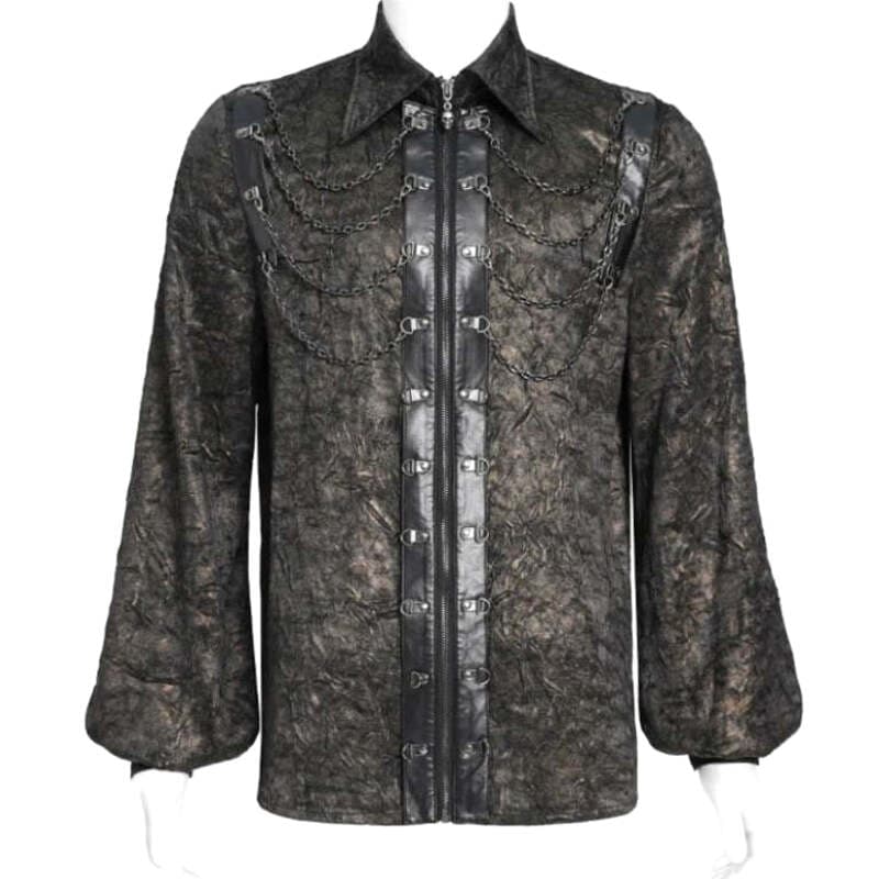 Chemise Steampunk Marron