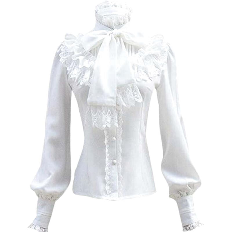 Chemisier Victorien Blanc Steampunk