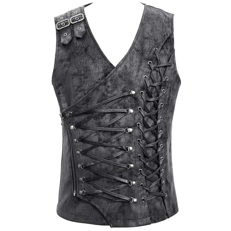 Corset Steampunk Homme Asymétrique