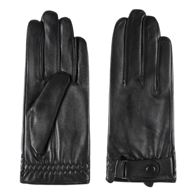 Gant en Cuir Noir pour Homme