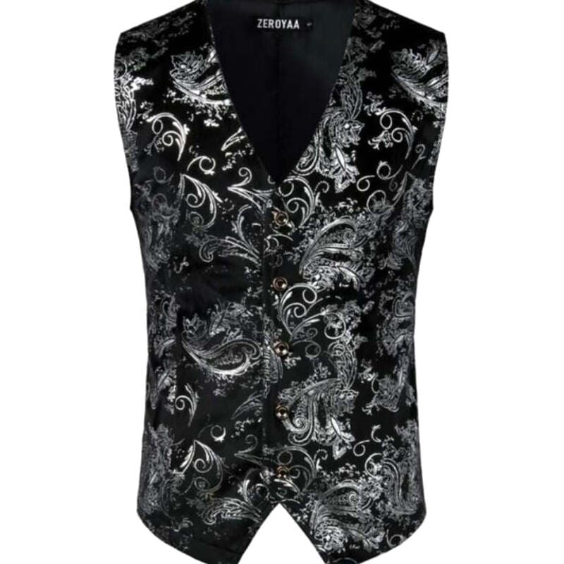 Gilet de Costume Homme Imprimé