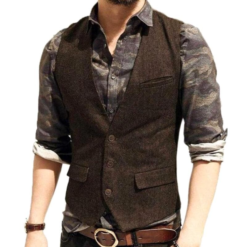 Gilet de Costume Homme Vintage