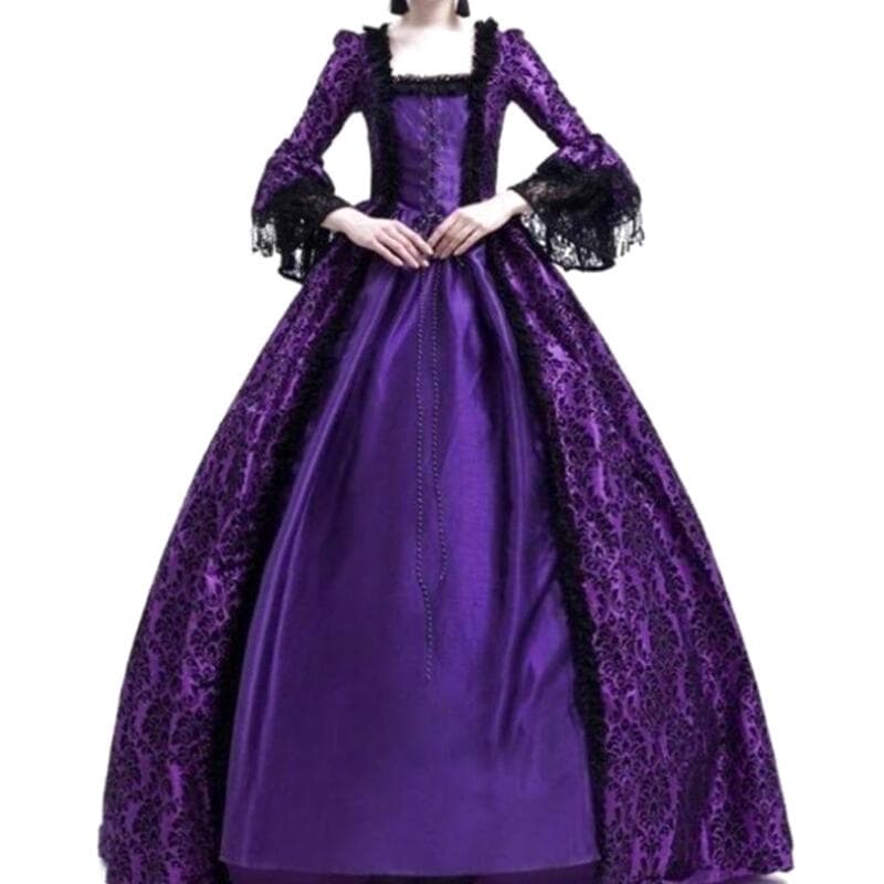 Robe de Mariée Gothique Steampunk Violette