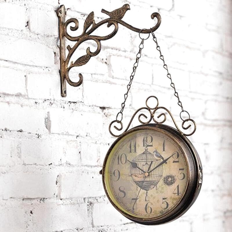 Horloge Steampunk Gare Double Face