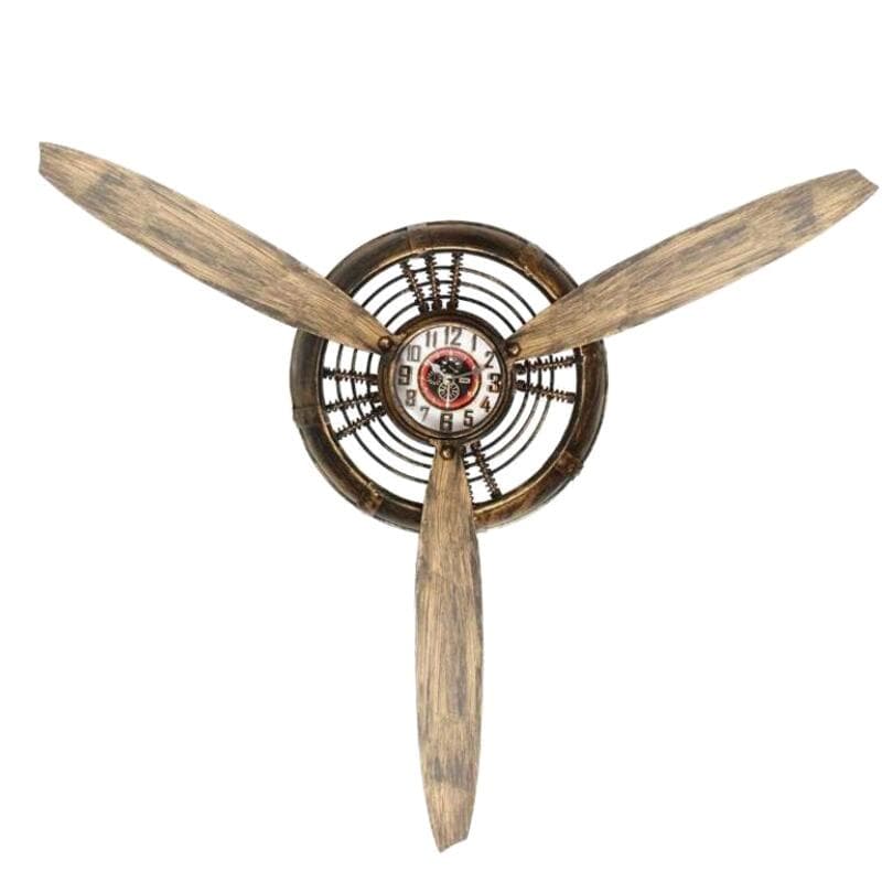 Horloge Steampunk Hélice Avion