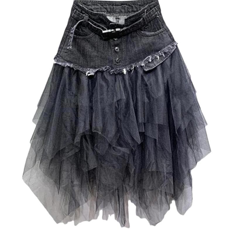 Jupe Jean et Tulle