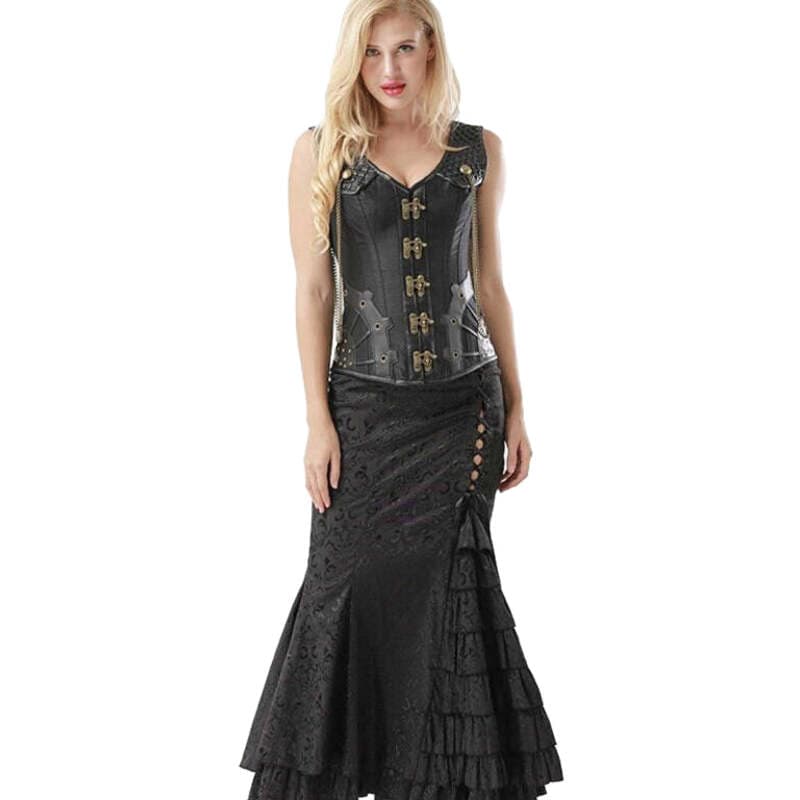 Jupe Noire Longue Gothique
