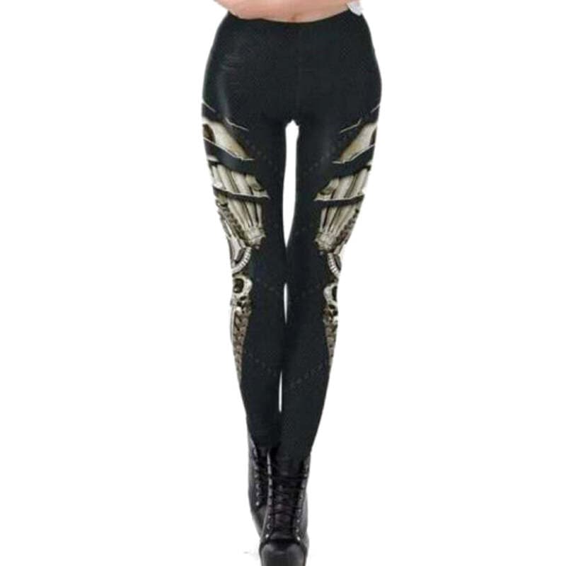 Legging Steampunk Noir
