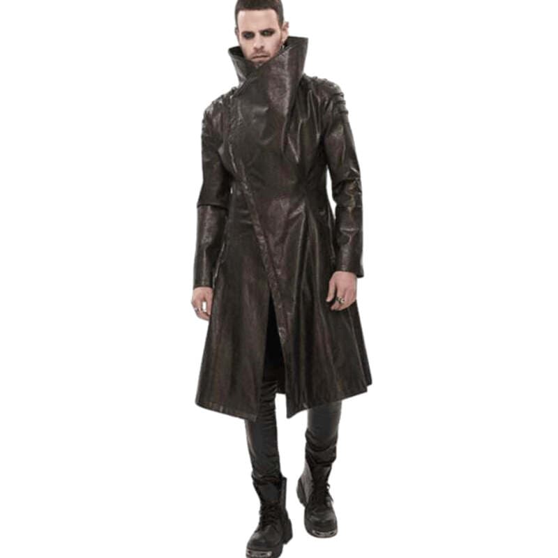 Long Manteau Steampunk Marron