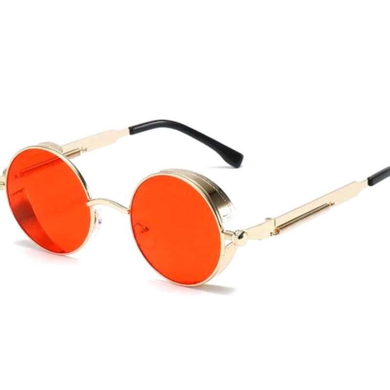 Lunettes de Soleil Rondes en Métal