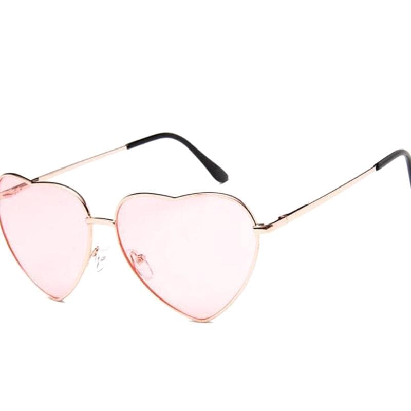 Lunettes de Soleil Cœur Rose