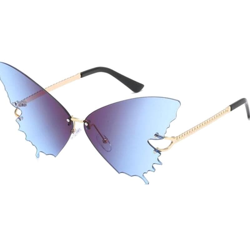 Lunettes de Soleil Steampunk Forme Papillon