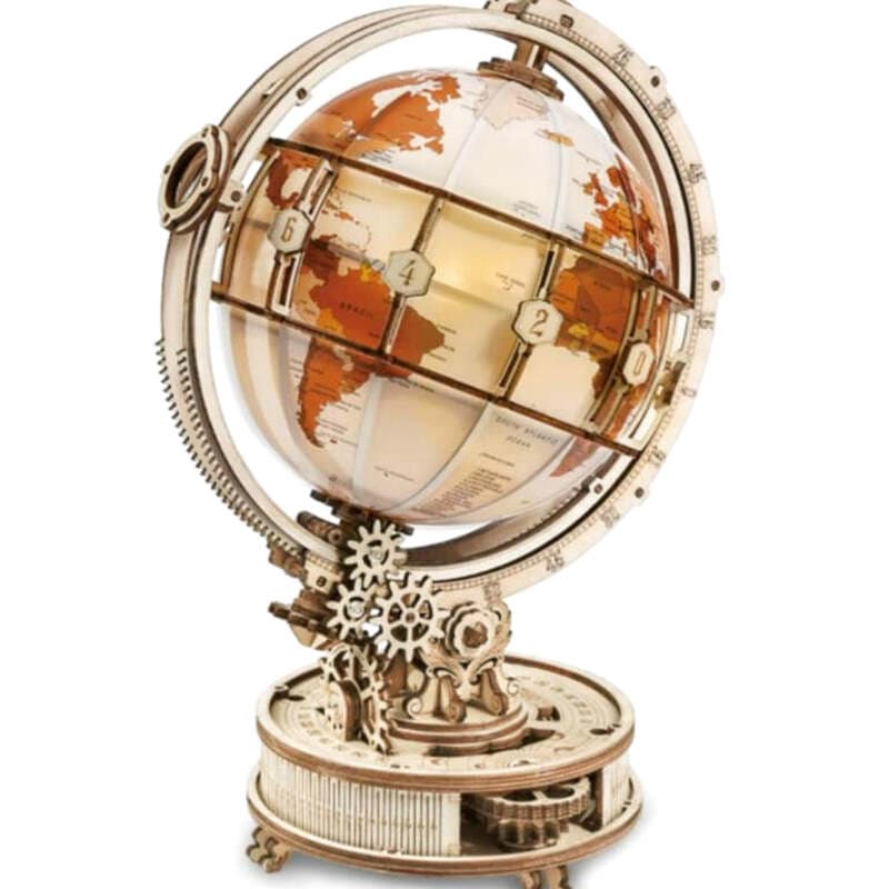 Maquette Bois Globe Terrestre