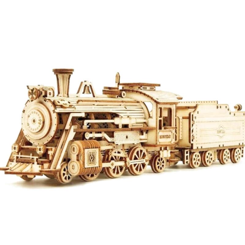 Maquette Locomotive à Vapeur en Bois