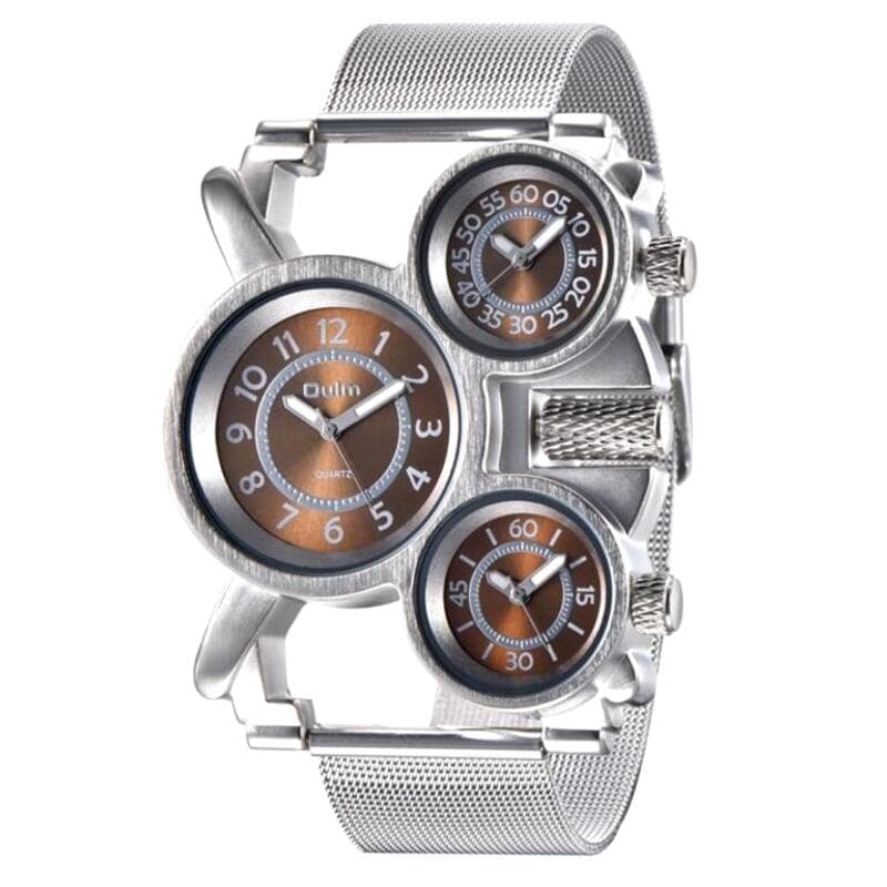 Montre Steampunk 3 Cadrans Homme