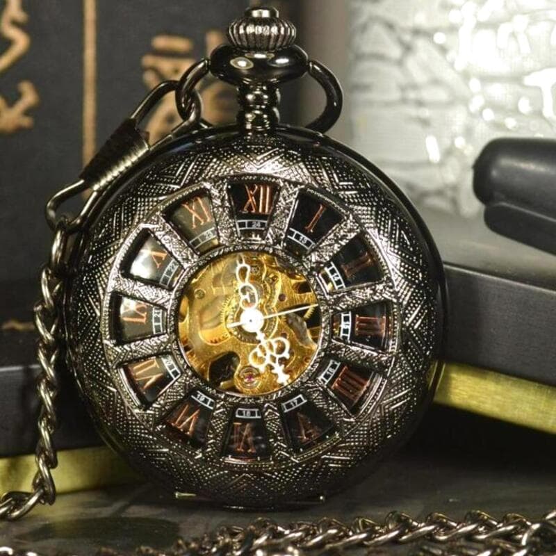 Montre à Gousset Steampunk Black Persona