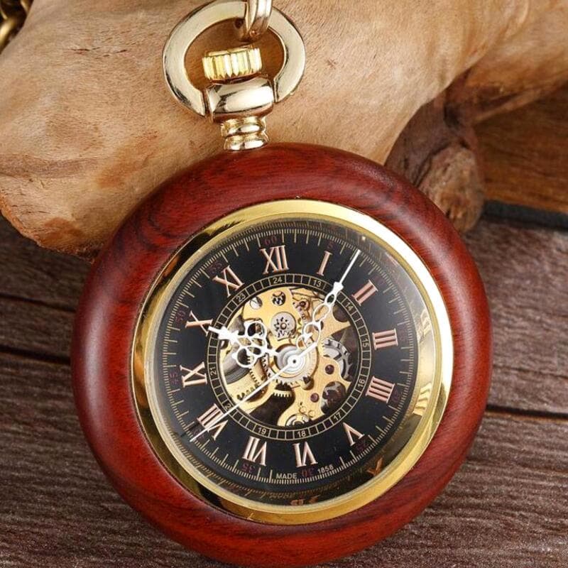 Montre à Gousset Bois