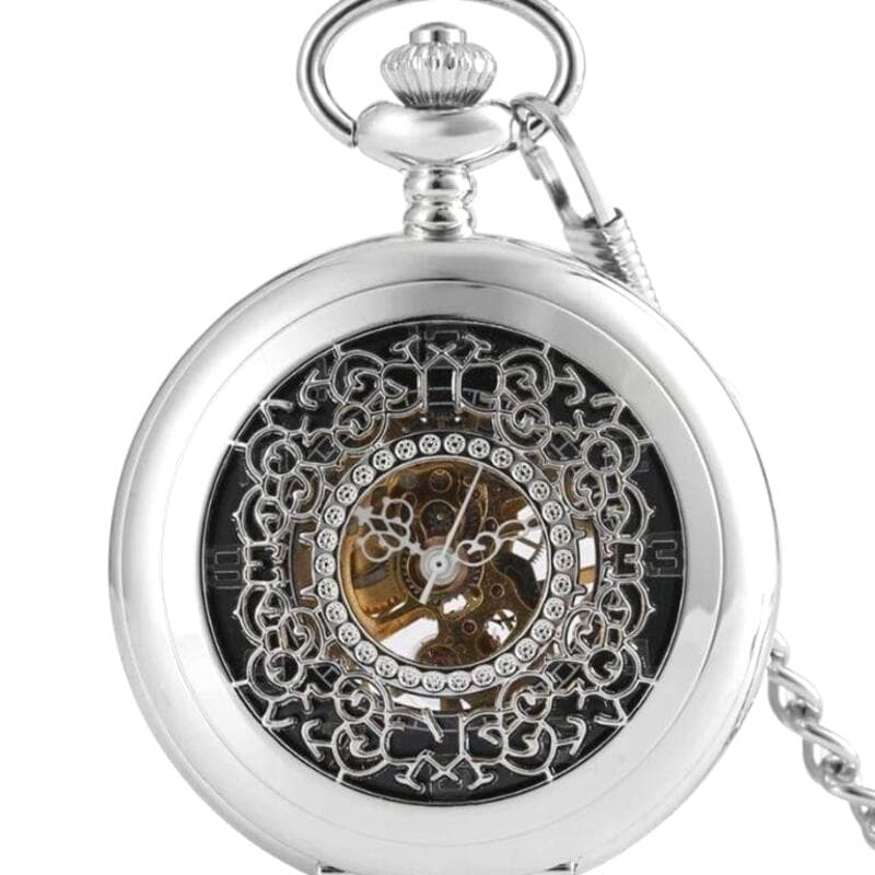 Montre Gousset Ancienne en Acier (Coffret)