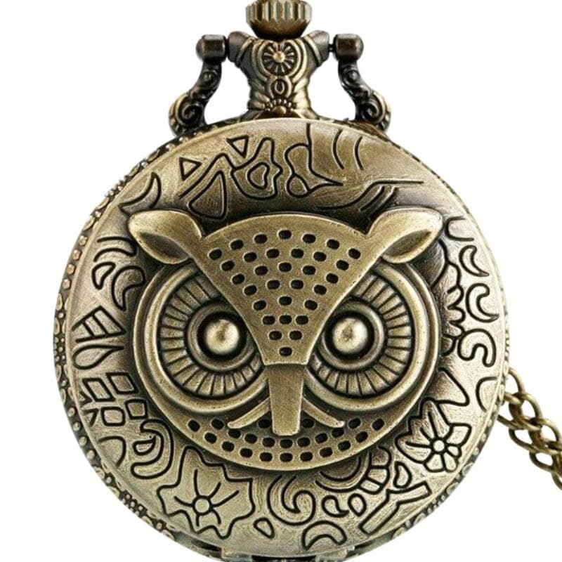 Montre à Gousset Hiboux Steampunk