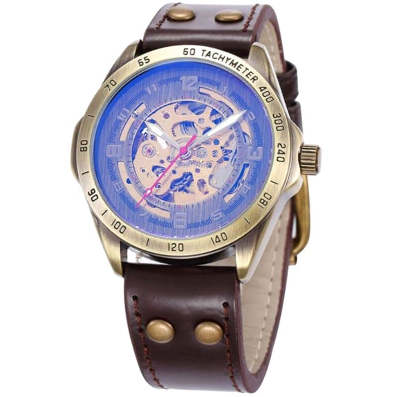 Montre Mécanisme Apparent pour Homme