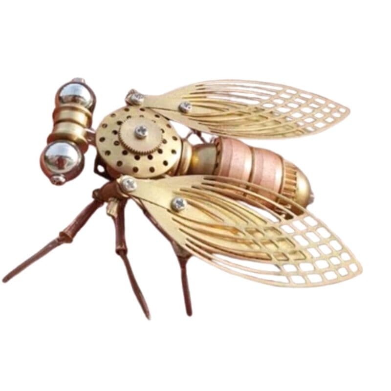 Mouche Steampunk en Métal