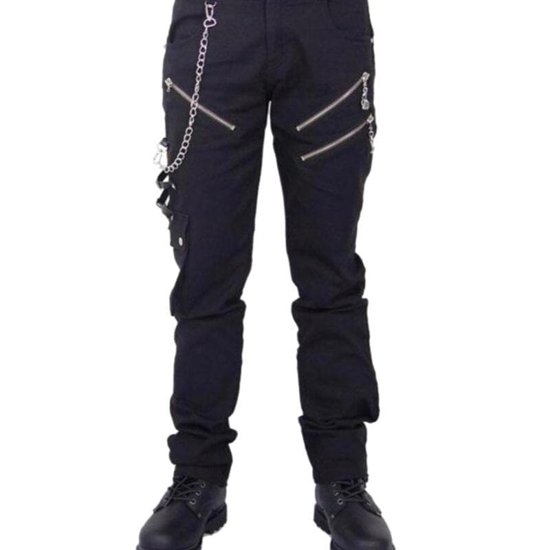 Pantalon Steampunk Gothique Chaîne