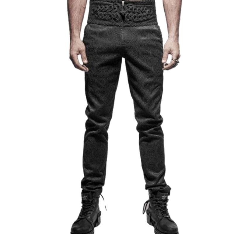 Pantalon Steampunk Taille Haute Vintage