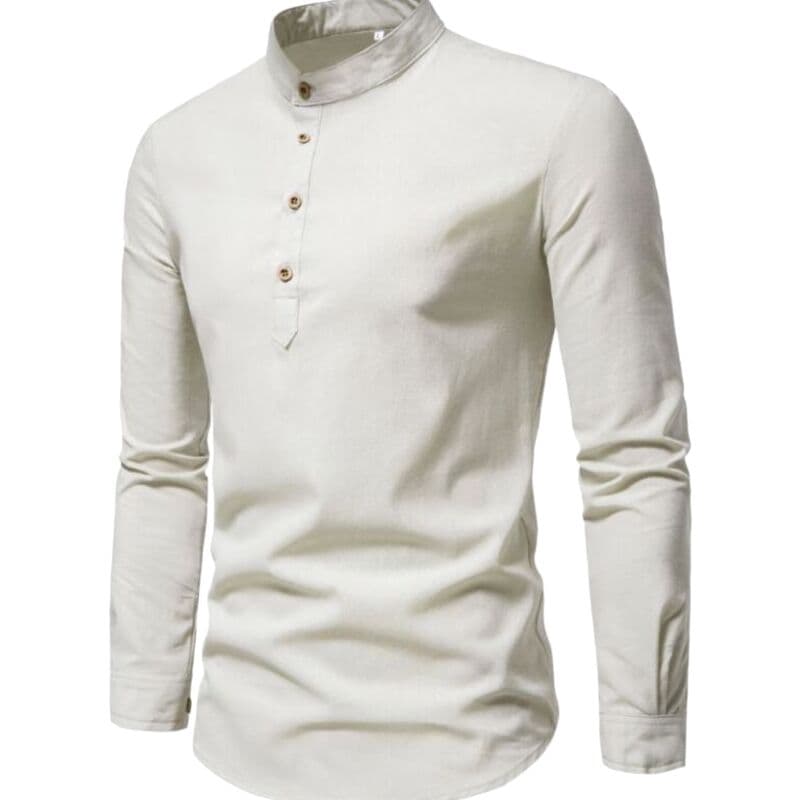 Polo Manche Longue Col Mao