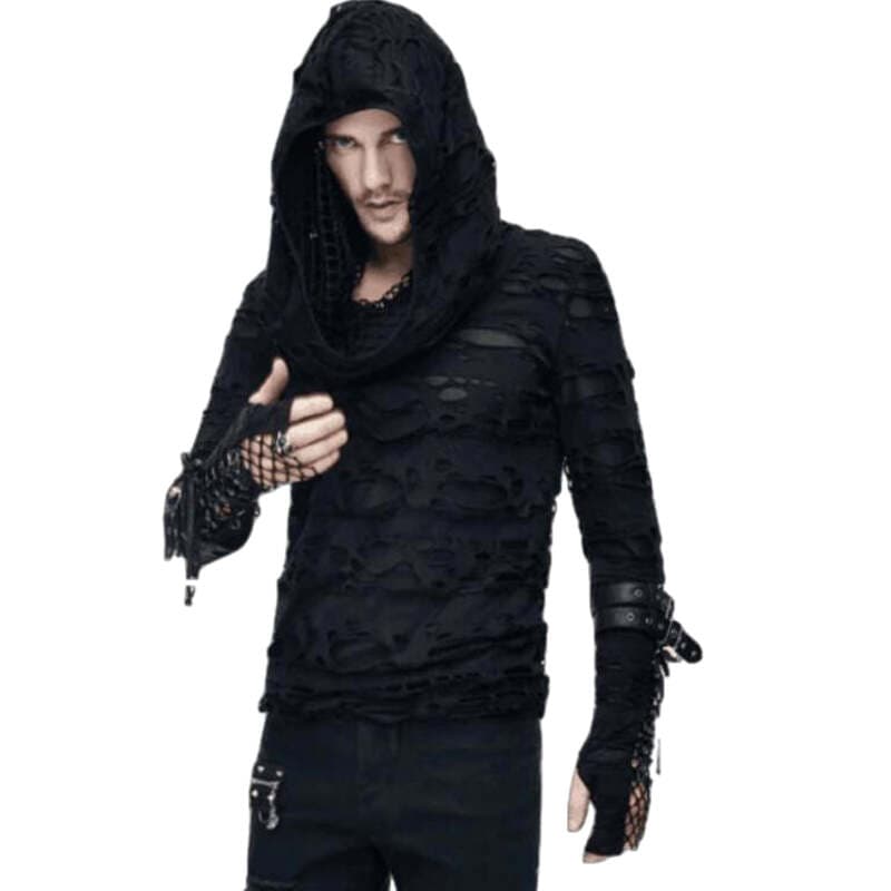 Pull Gothique Homme à Capuche