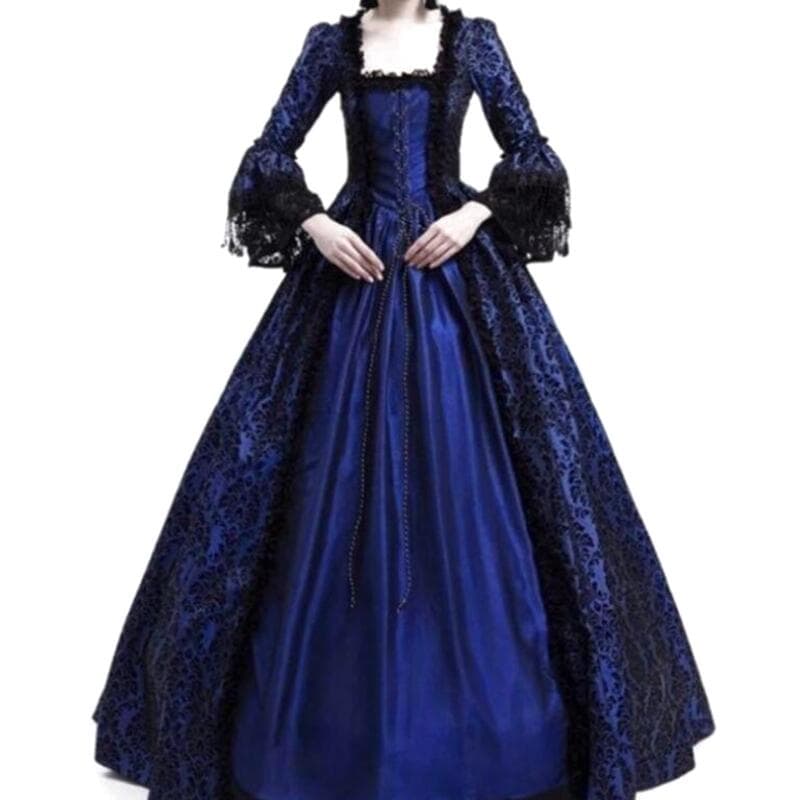 Robe Époque Victorienne Bleue
